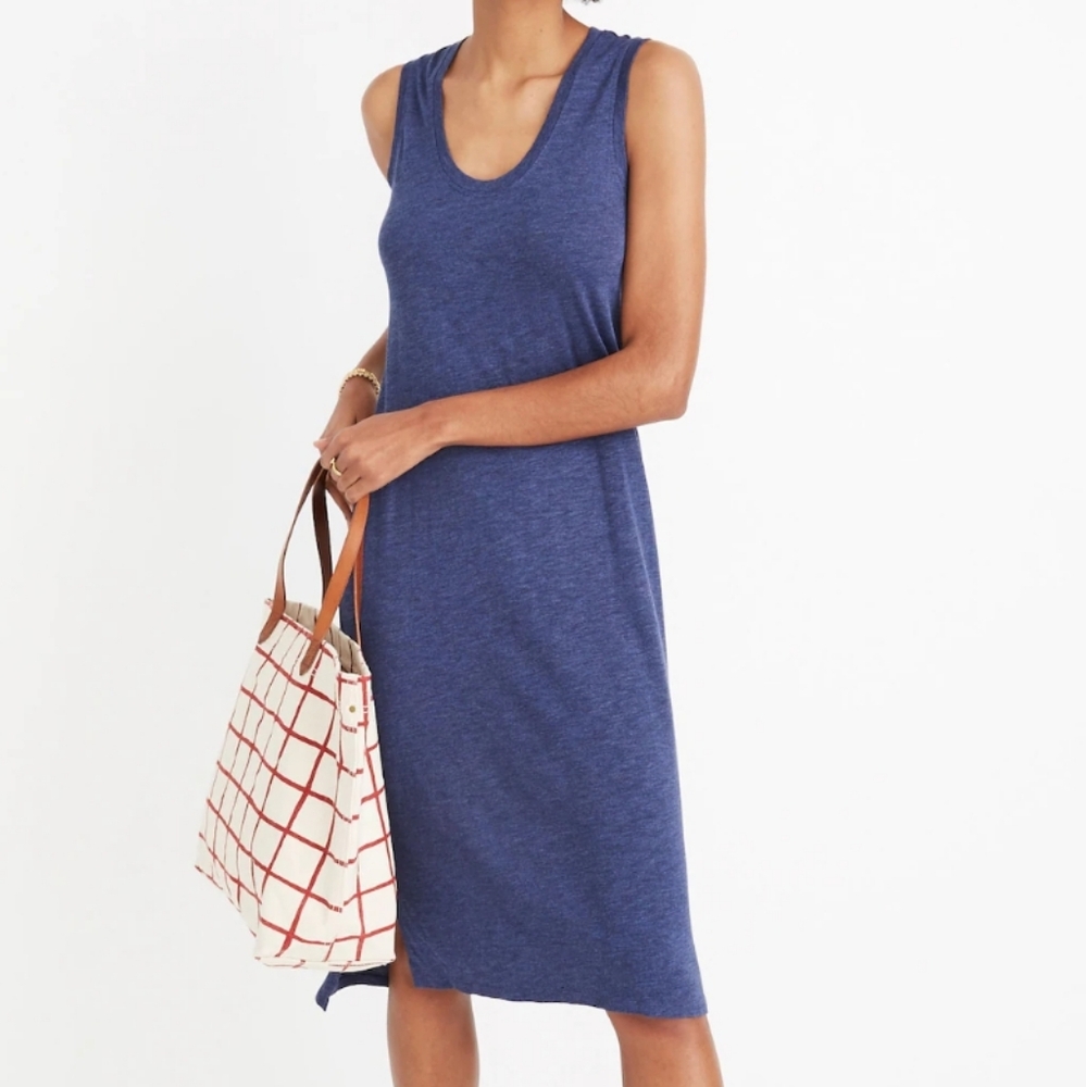 Madewell Heather Nightfall Jersey Tank Dress Sz XS
